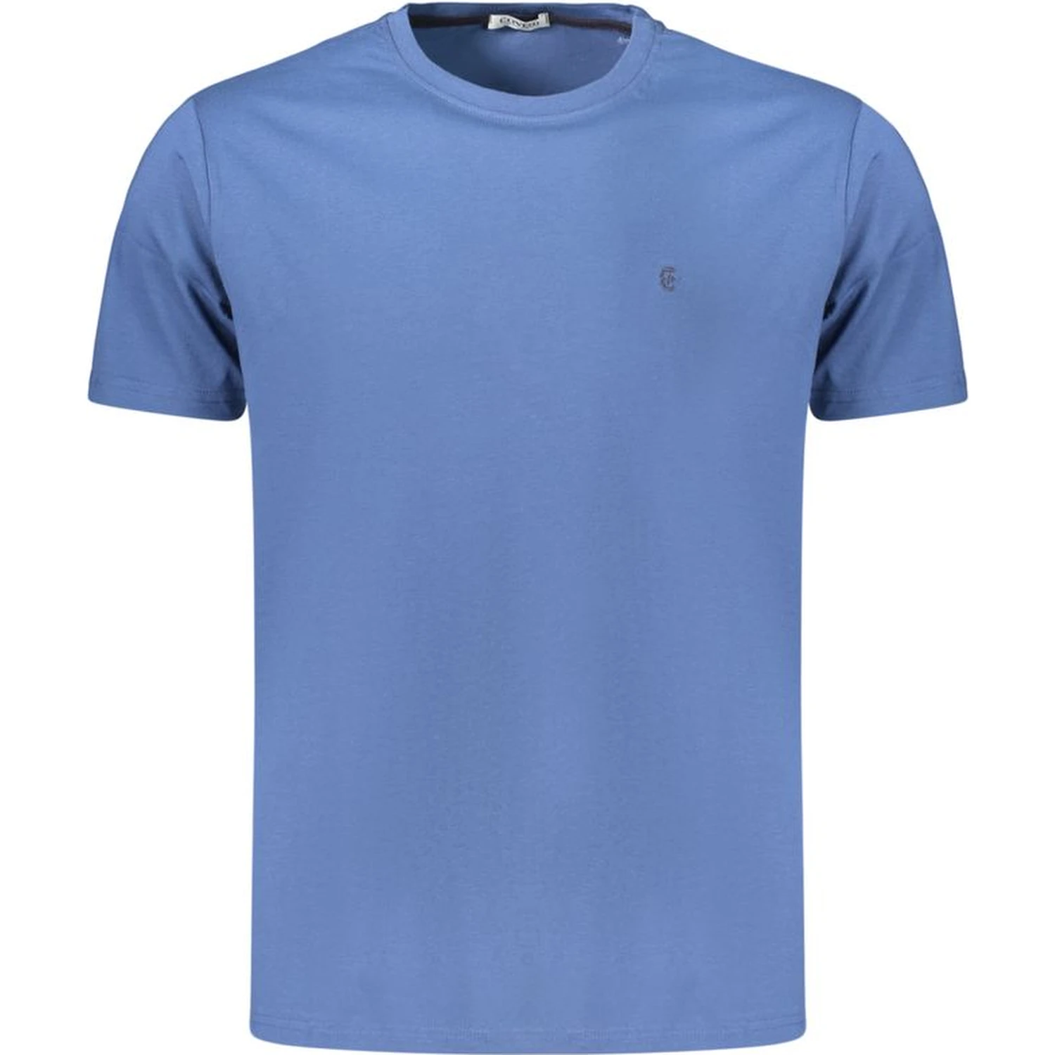 Blue Cotton Men's T-Shirt