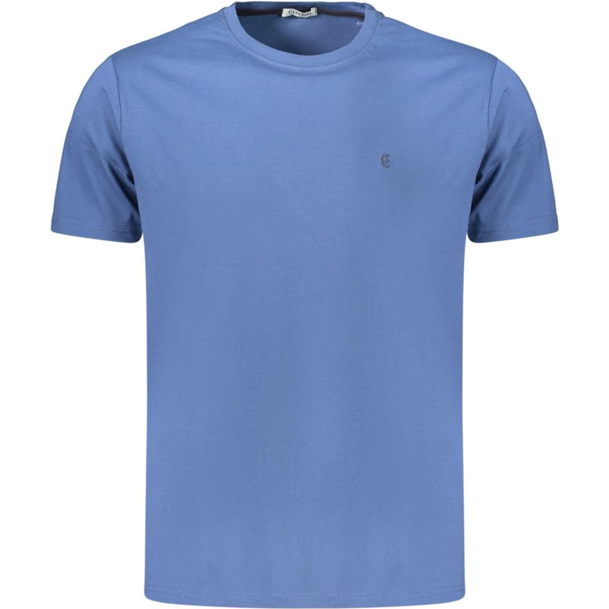 Blue Cotton Men's T-Shirt