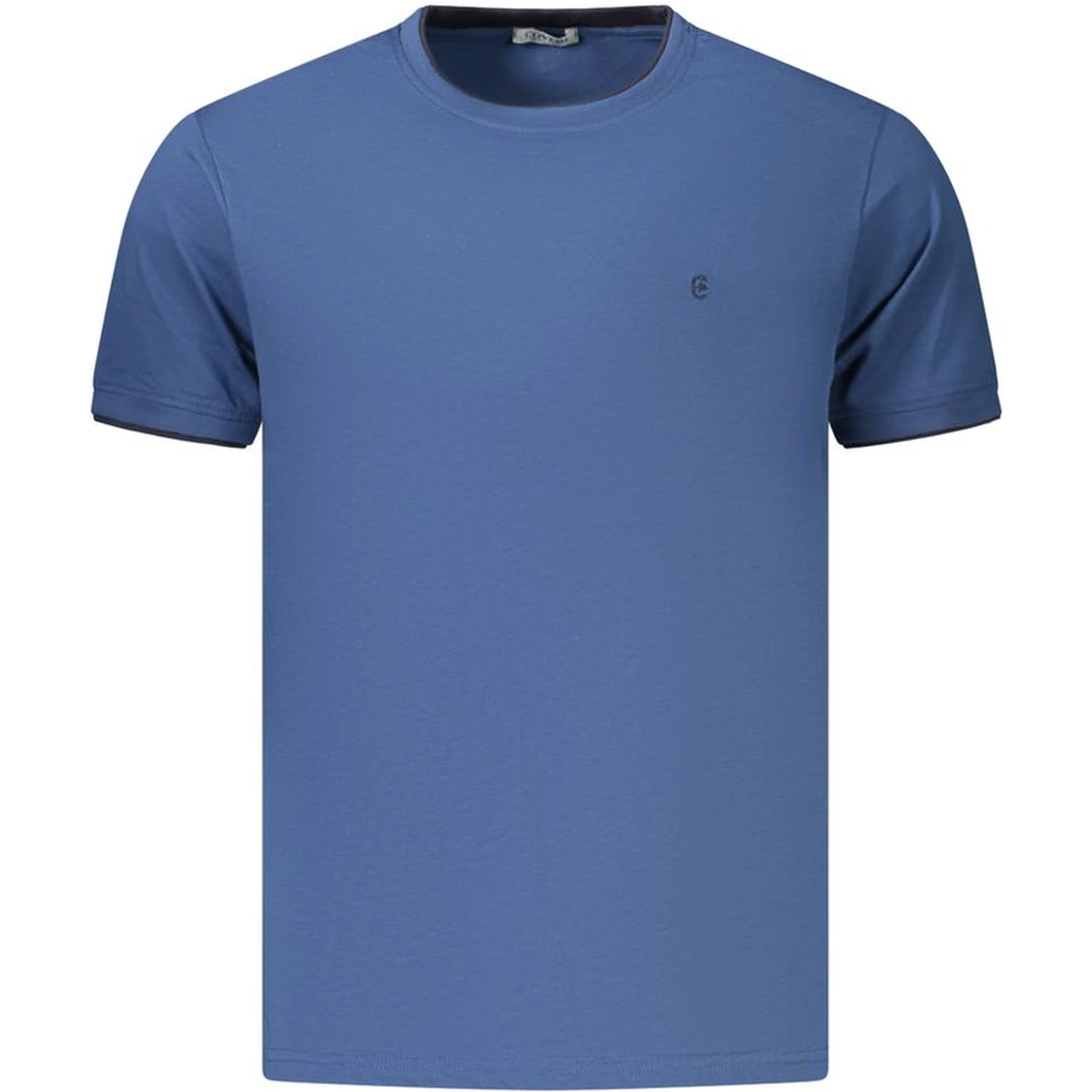 Blue Cotton Men's T-Shirt