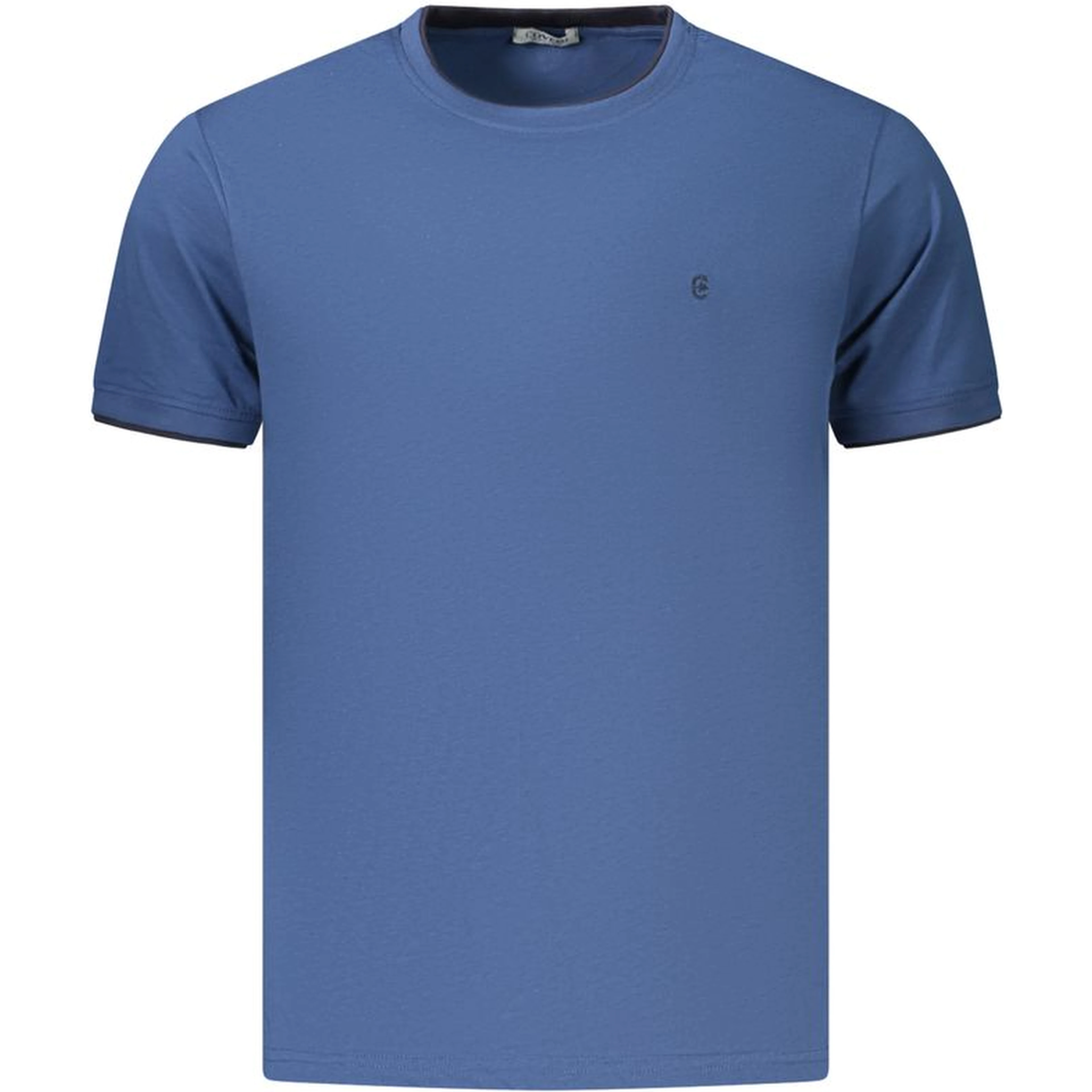 Blue Cotton Men's T-Shirt