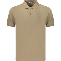 Brown Cotton Men's Polo Shirt