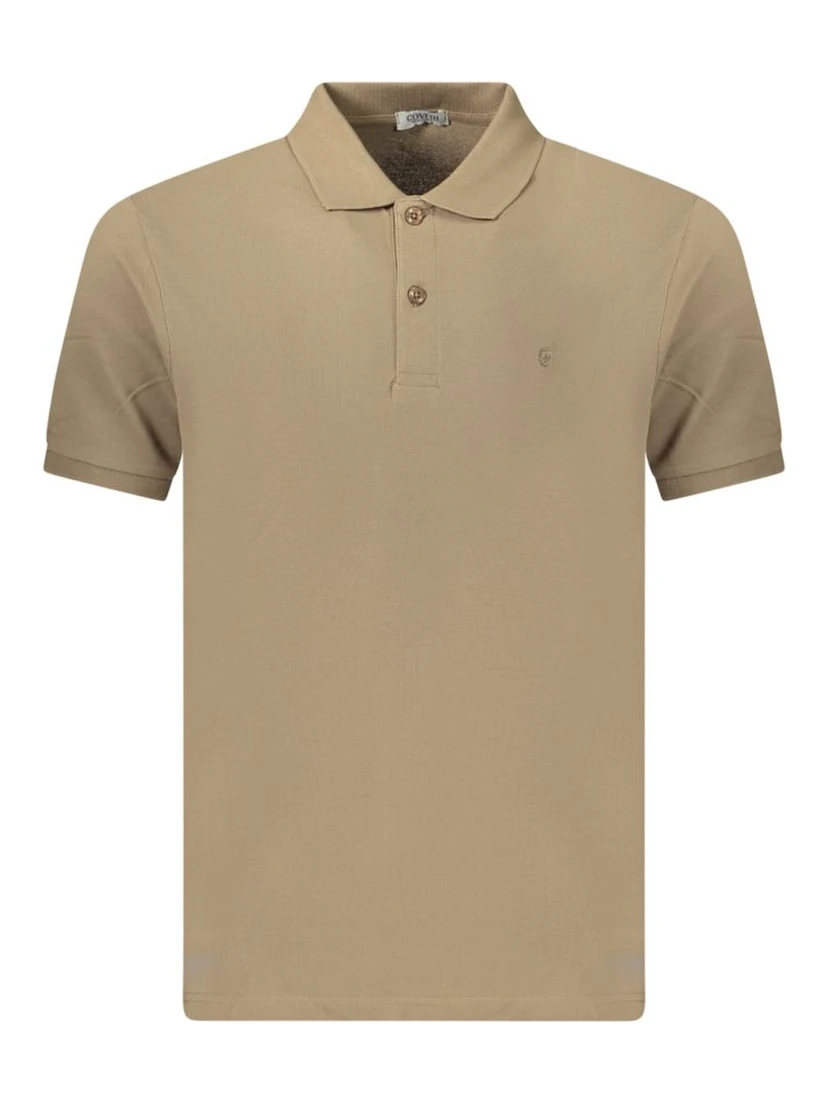 Brown Cotton Men's Polo Shirt
