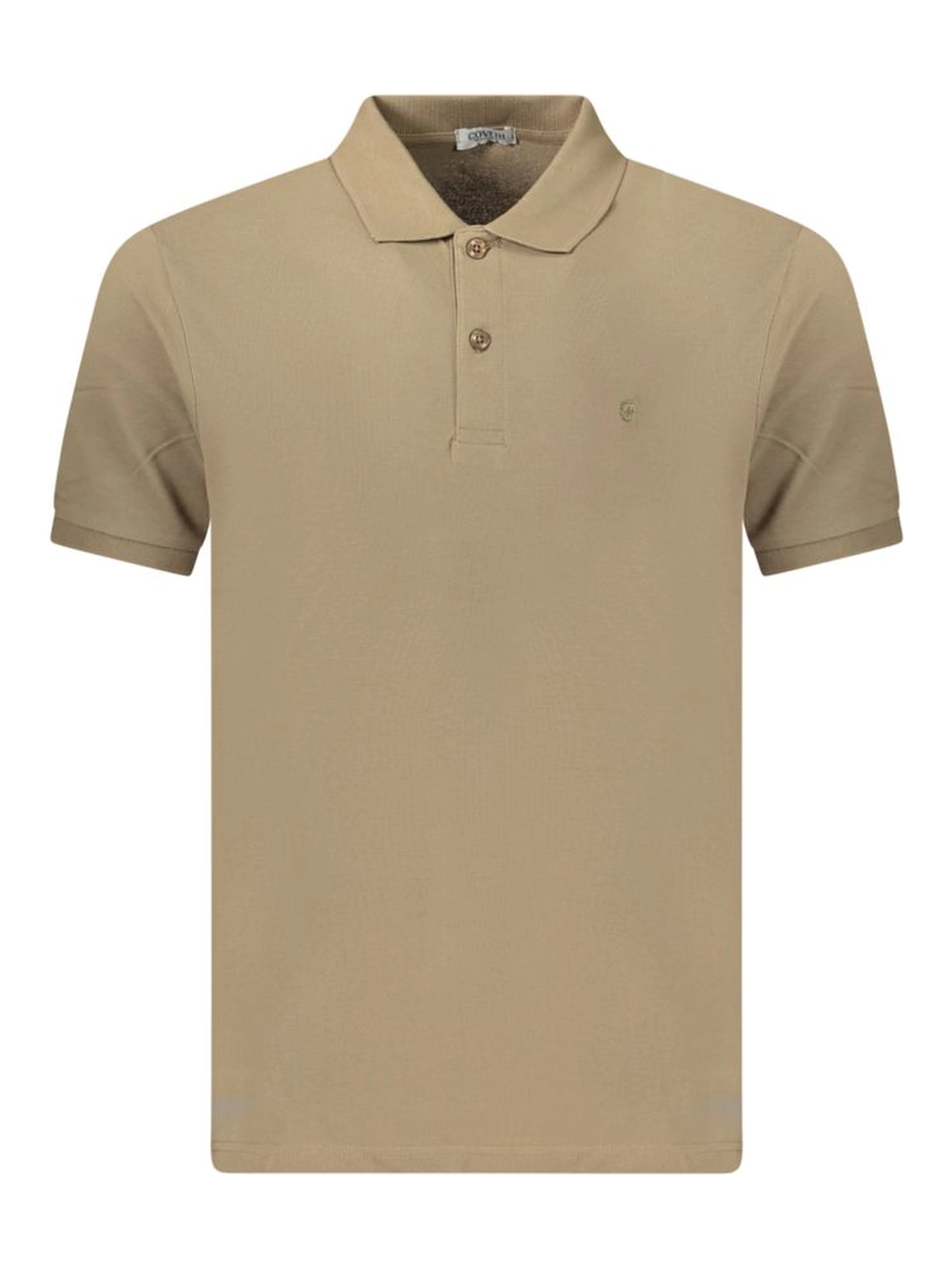 Brown Cotton Men's Polo Shirt