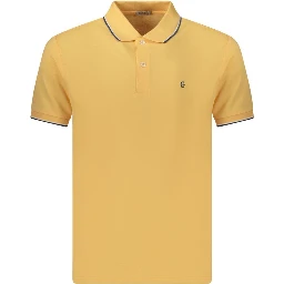 Orange Cotton Men's Polo Shirt