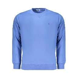 Blue Cotton Men's Sweatshirt