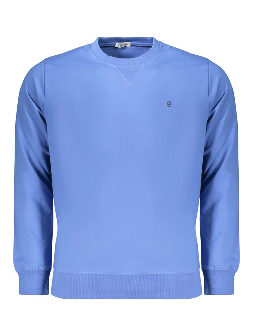 Blue Cotton Men's Sweatshirt