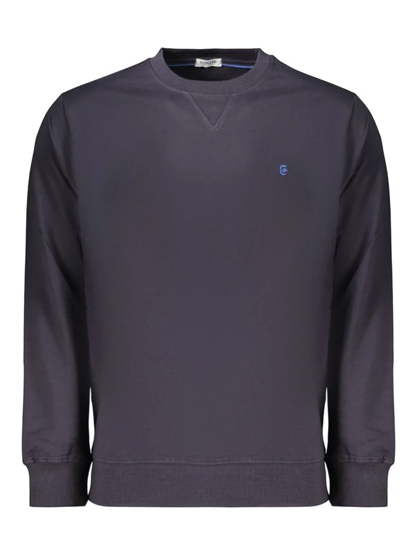 Blue Cotton Men's Sweatshirt