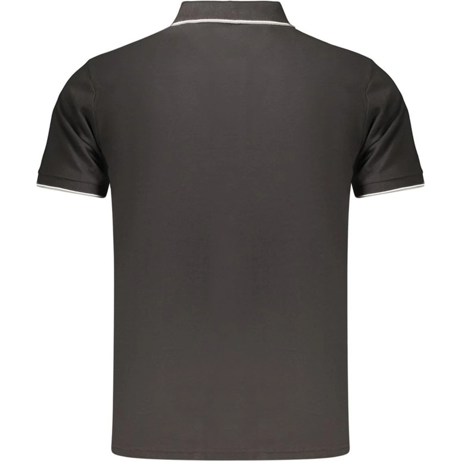 Black Cotton Men's Polo