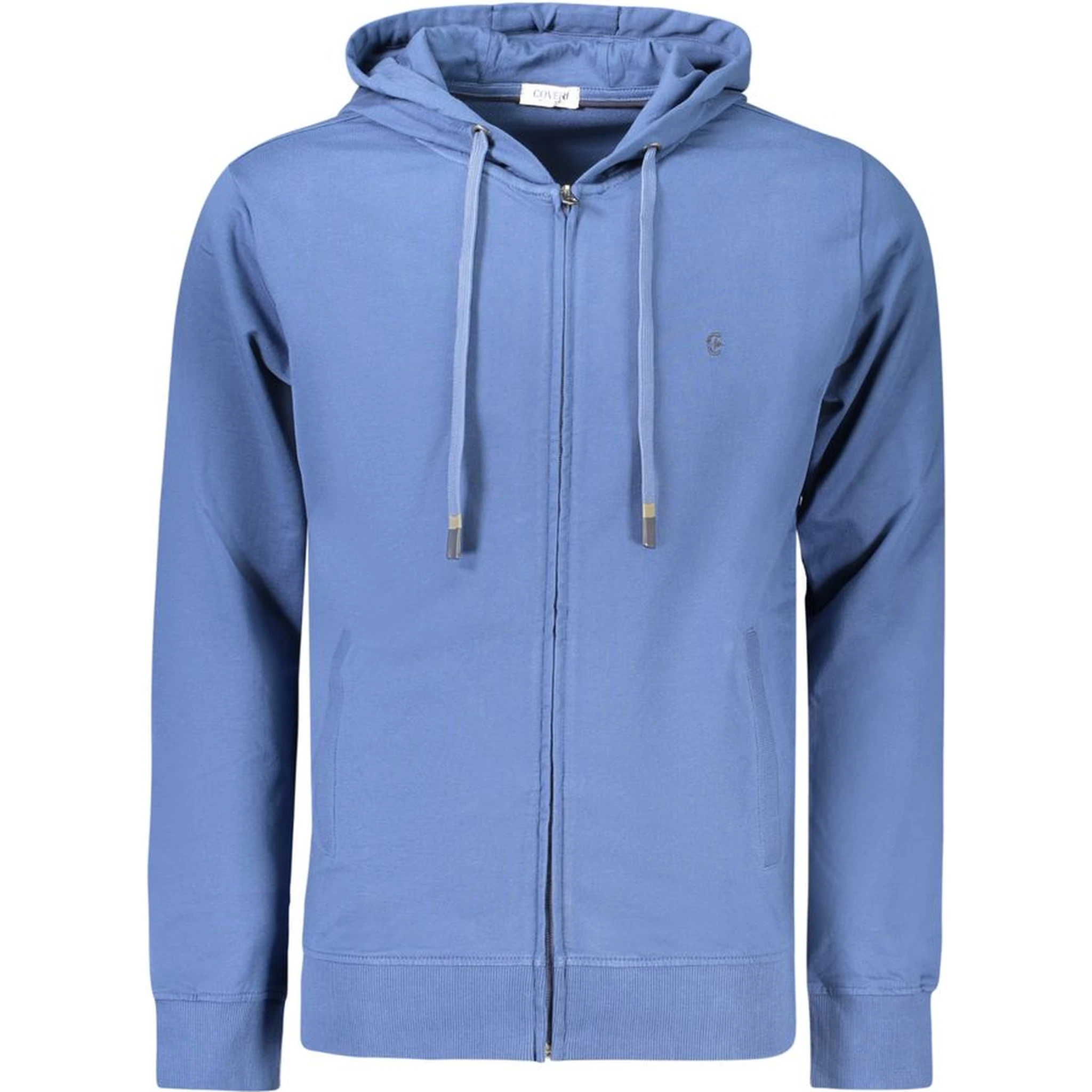 Blue Cotton Mens Sweatshirt