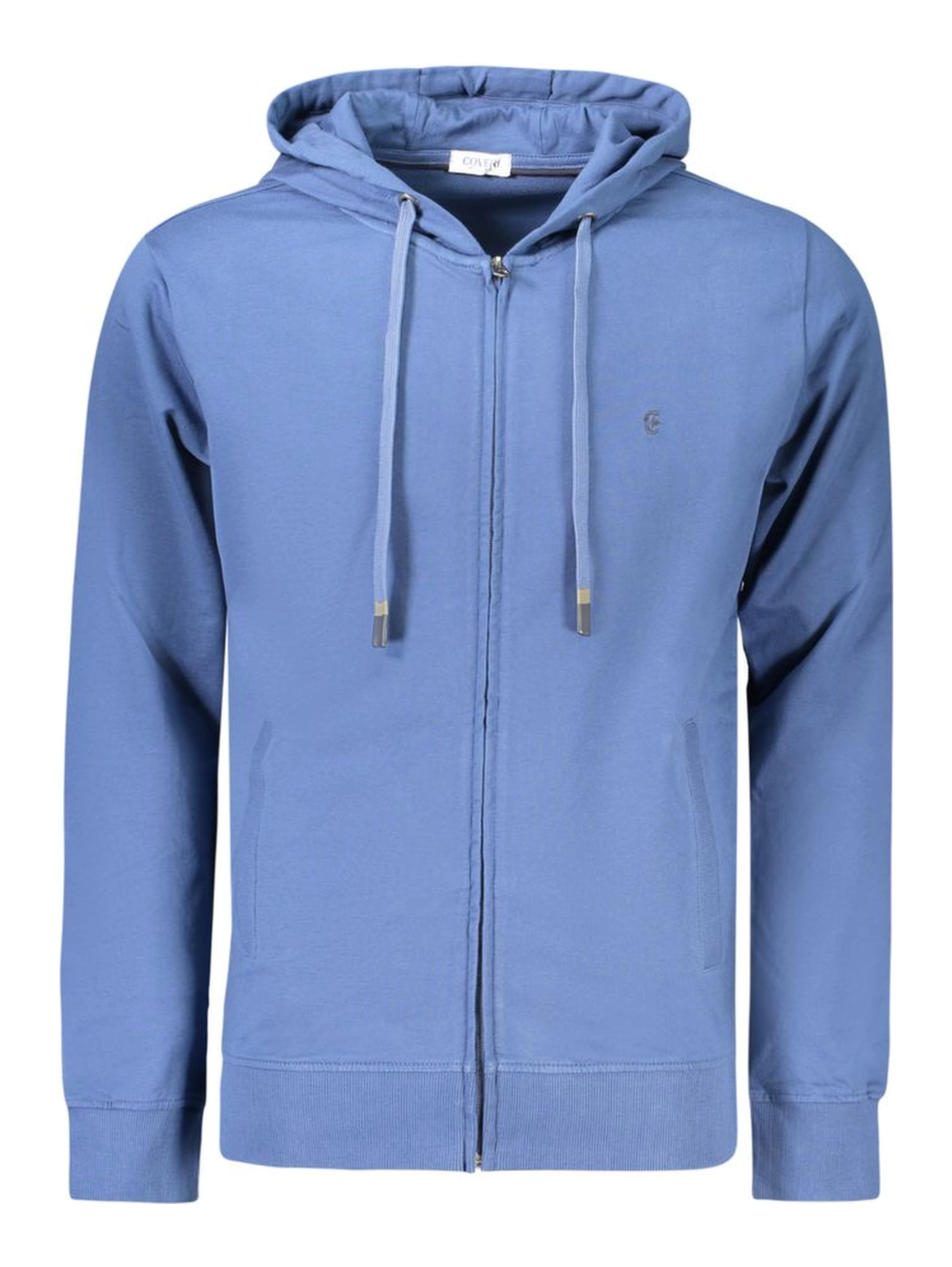 Blue Cotton Mens Sweatshirt