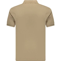Brown Cotton Men's Polo Shirt