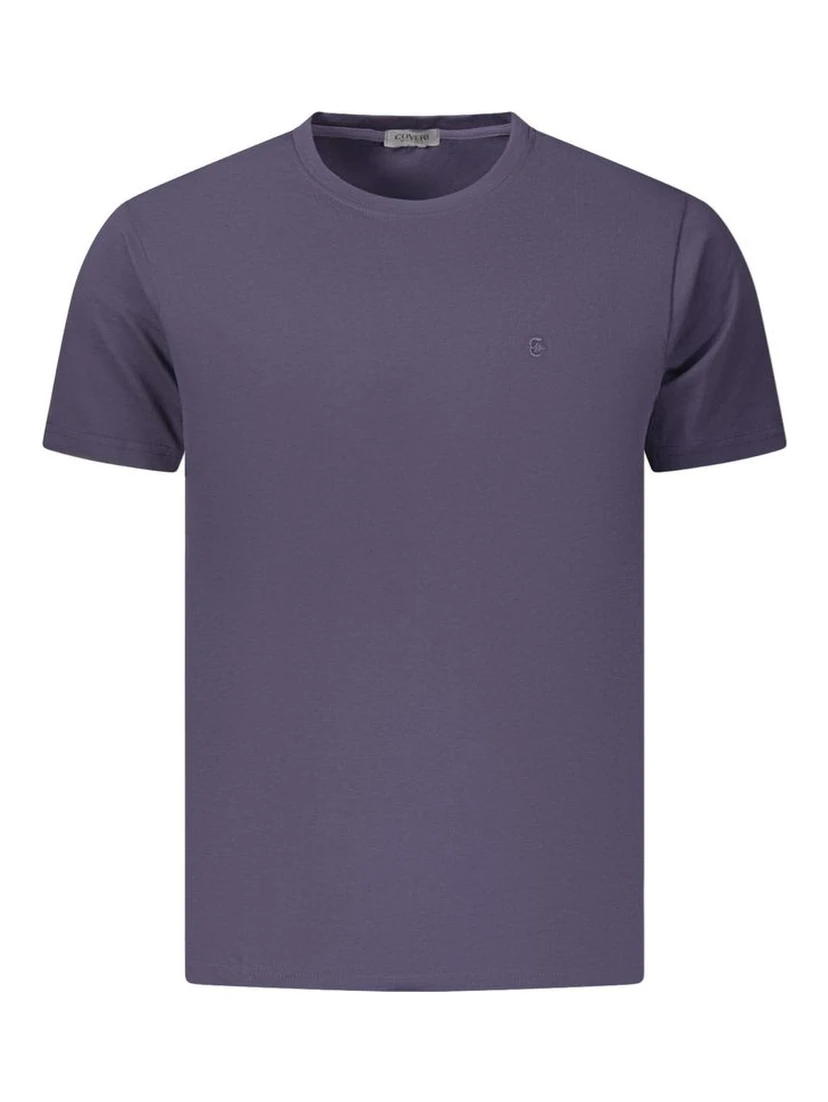 Blue Cotton Men's T-Shirt