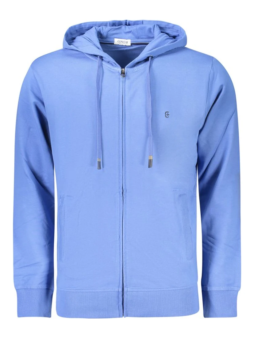 Blue Cotton Men's Sweatshirt