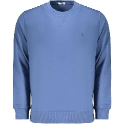 Blue Cotton Men's Sweatshirt