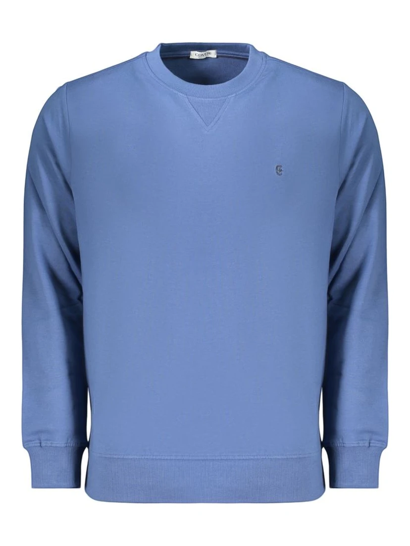 Blue Cotton Men's Sweatshirt