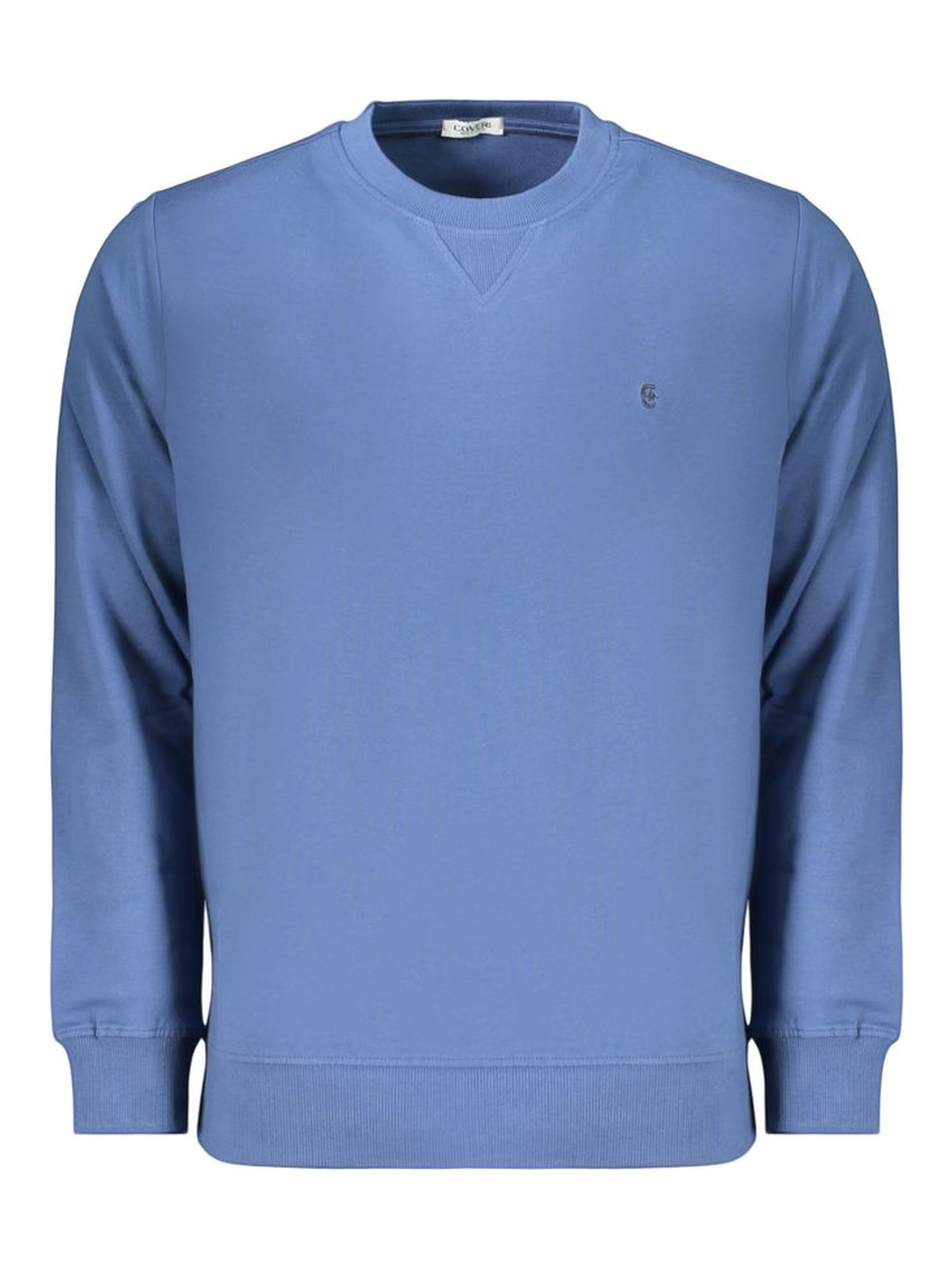 Blue Cotton Men's Sweatshirt