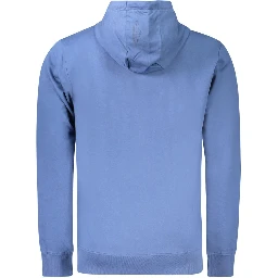 Blue Cotton Mens Sweatshirt