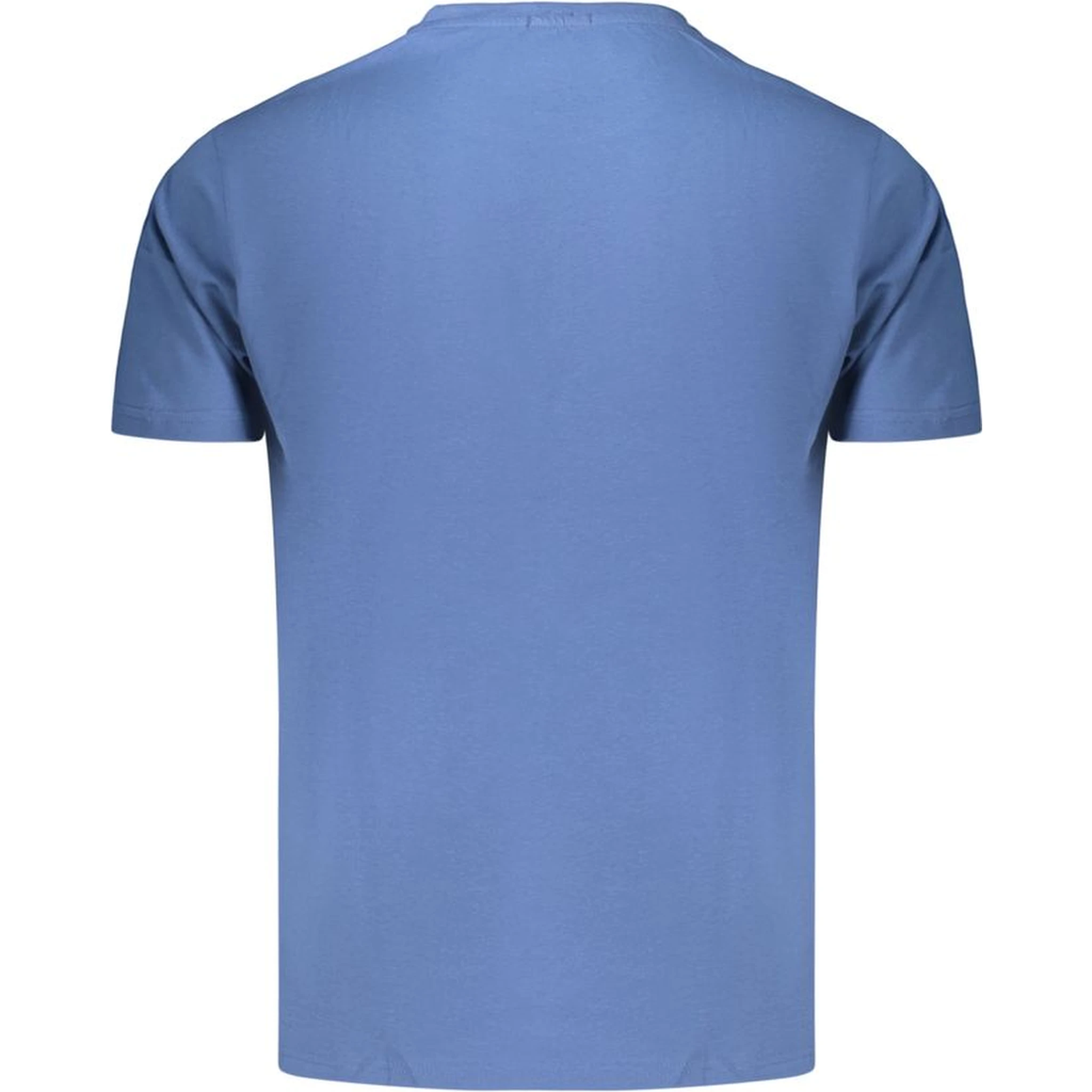 Blue Cotton Men's T-Shirt