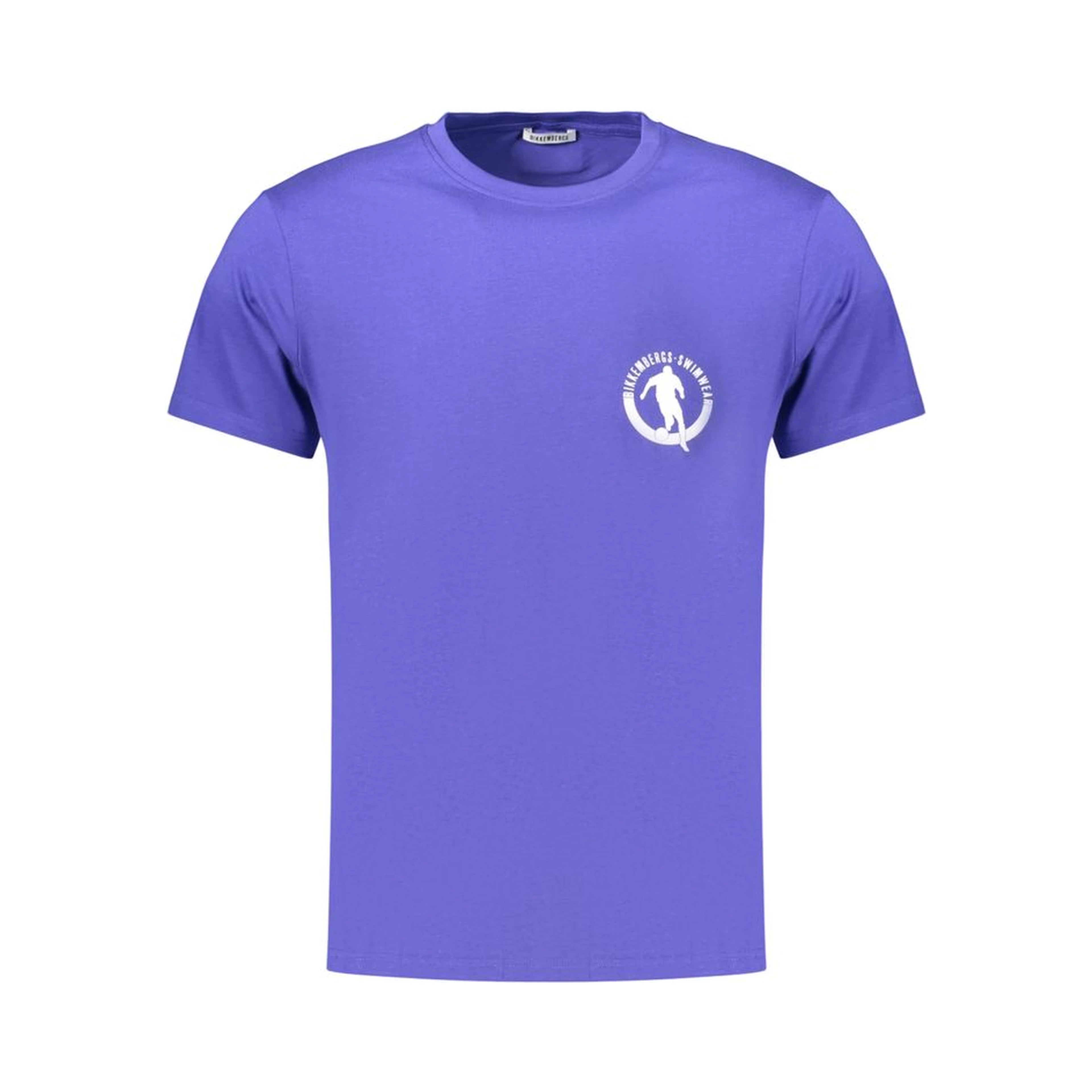 Blue Cotton Men's T-Shirt