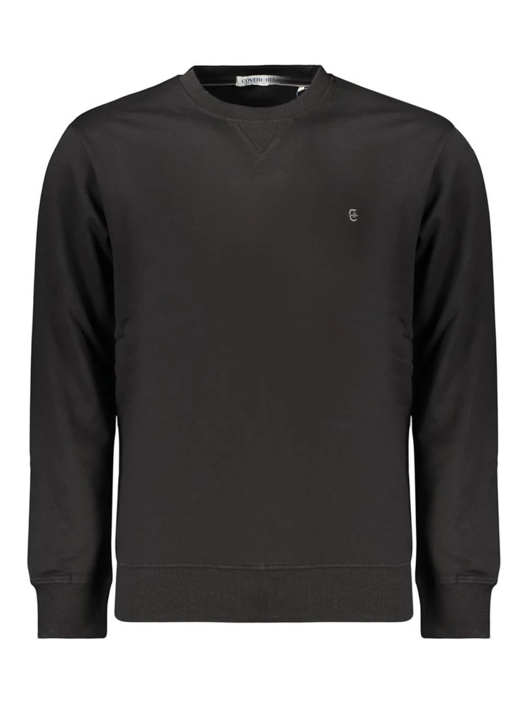 Black Cotton Men's Sweatshirt