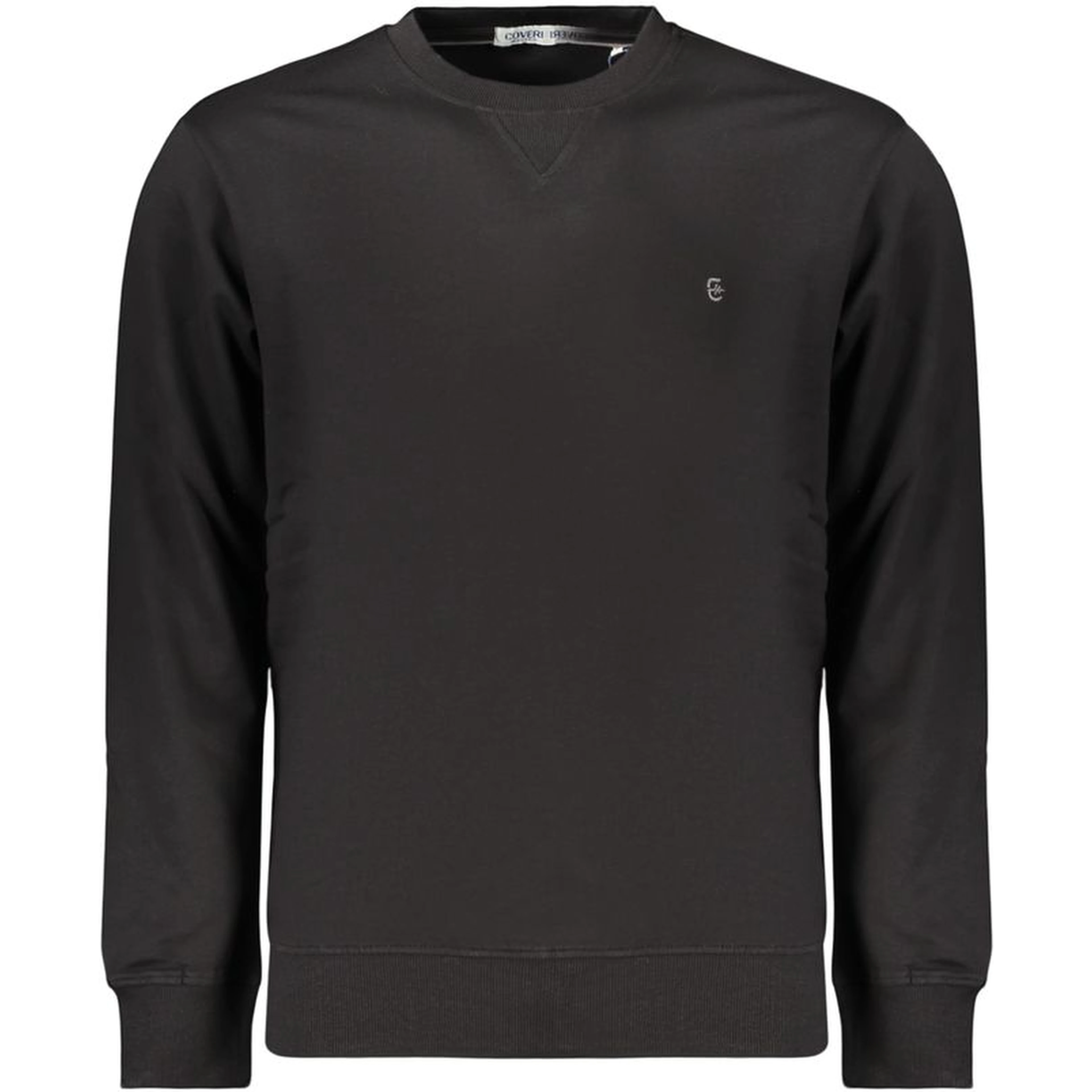 Black Cotton Men's Sweatshirt