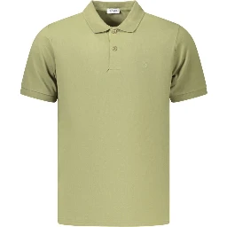 Green Cotton Men's Polo