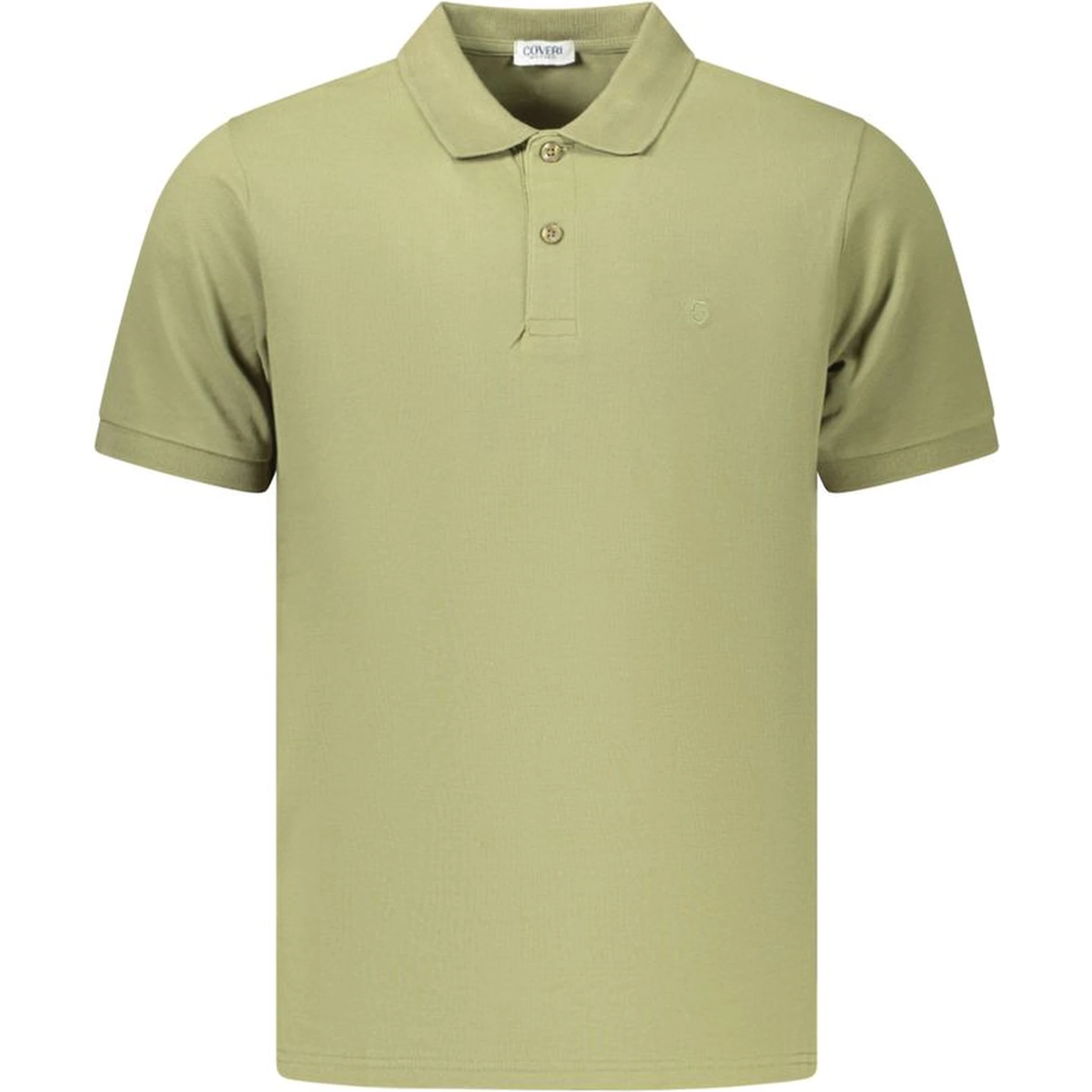 Green Cotton Men's Polo
