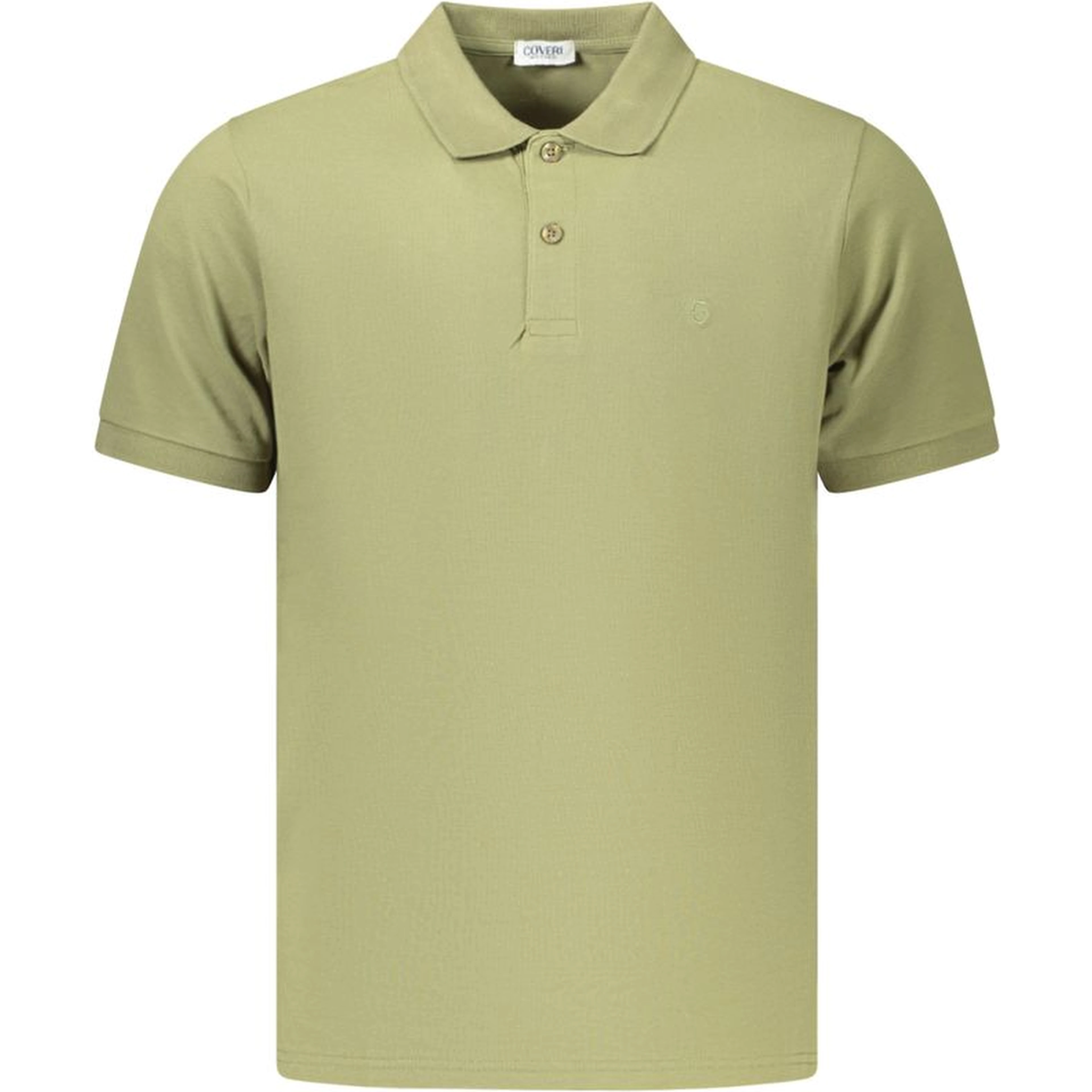 Green Cotton Men's Polo