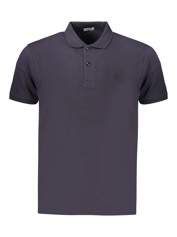 Blue Cotton Men's Polo
