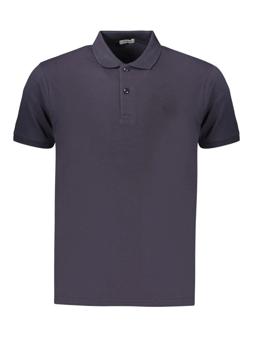 Blue Cotton Men's Polo