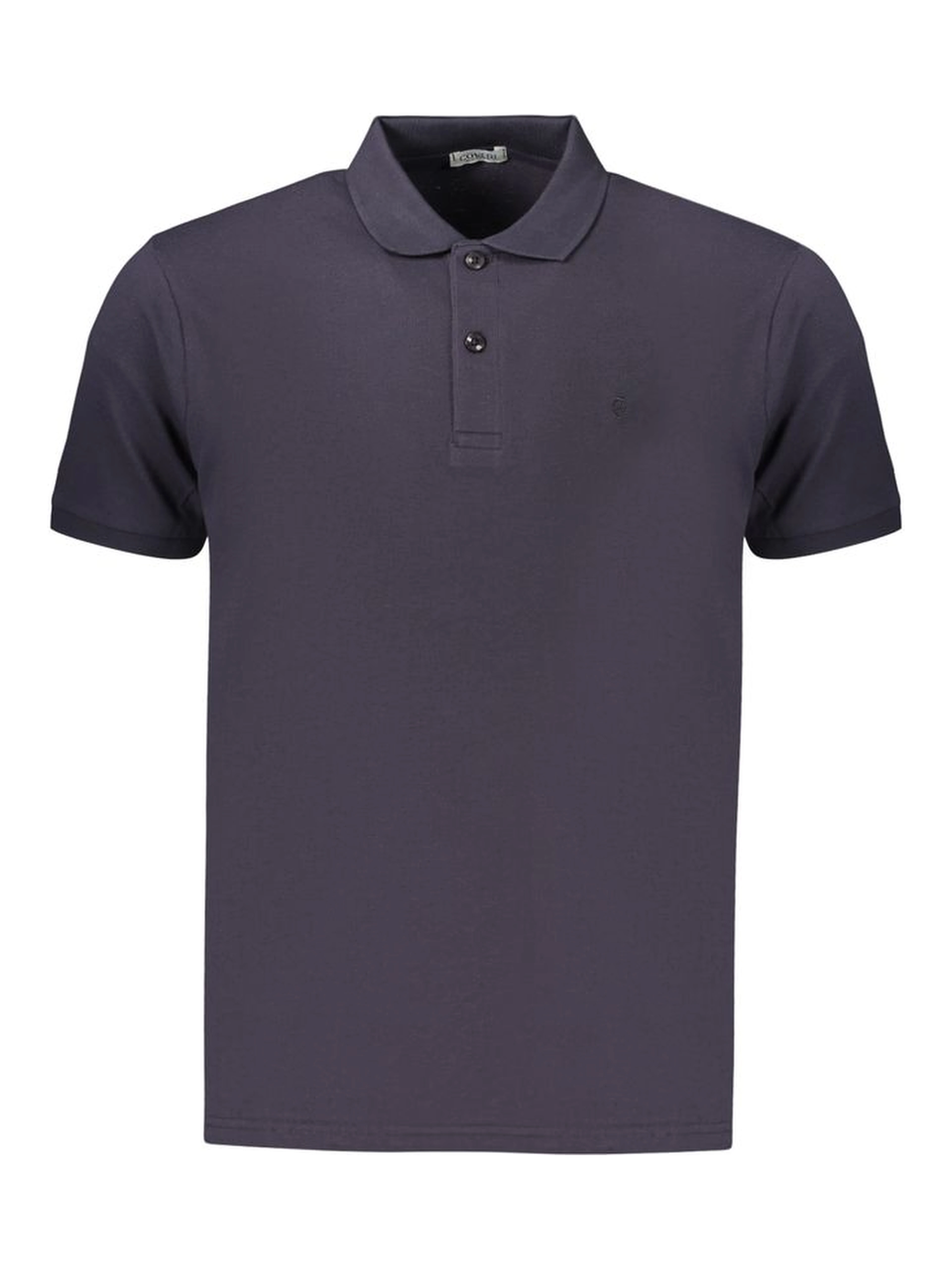 Blue Cotton Men's Polo