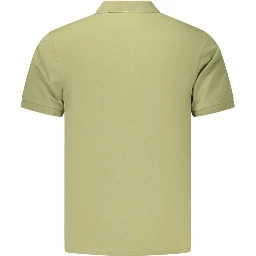 Green Cotton Men's Polo