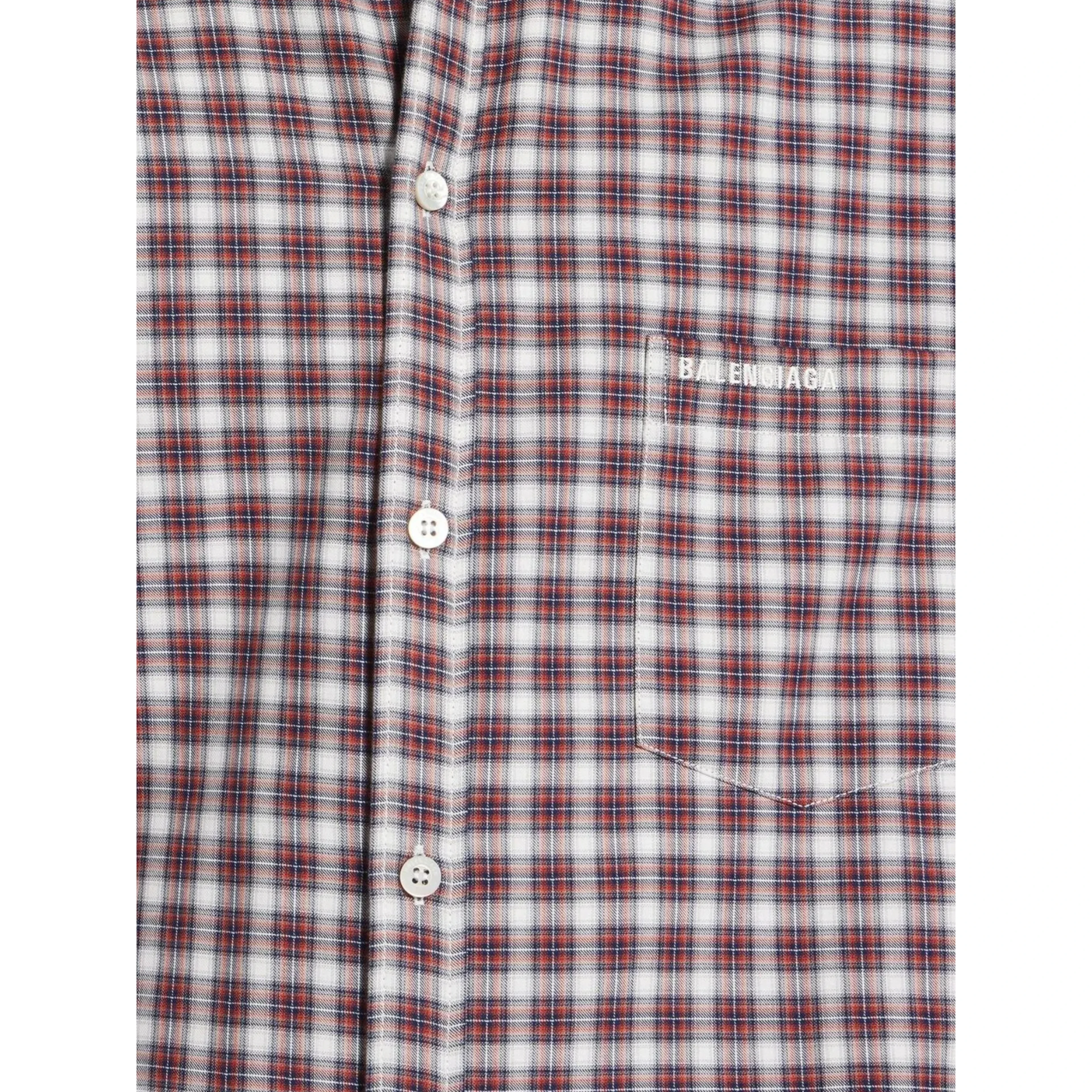 Balenciaga Shirts Red/ Navy Blue