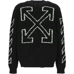 Off White Sweaters Black