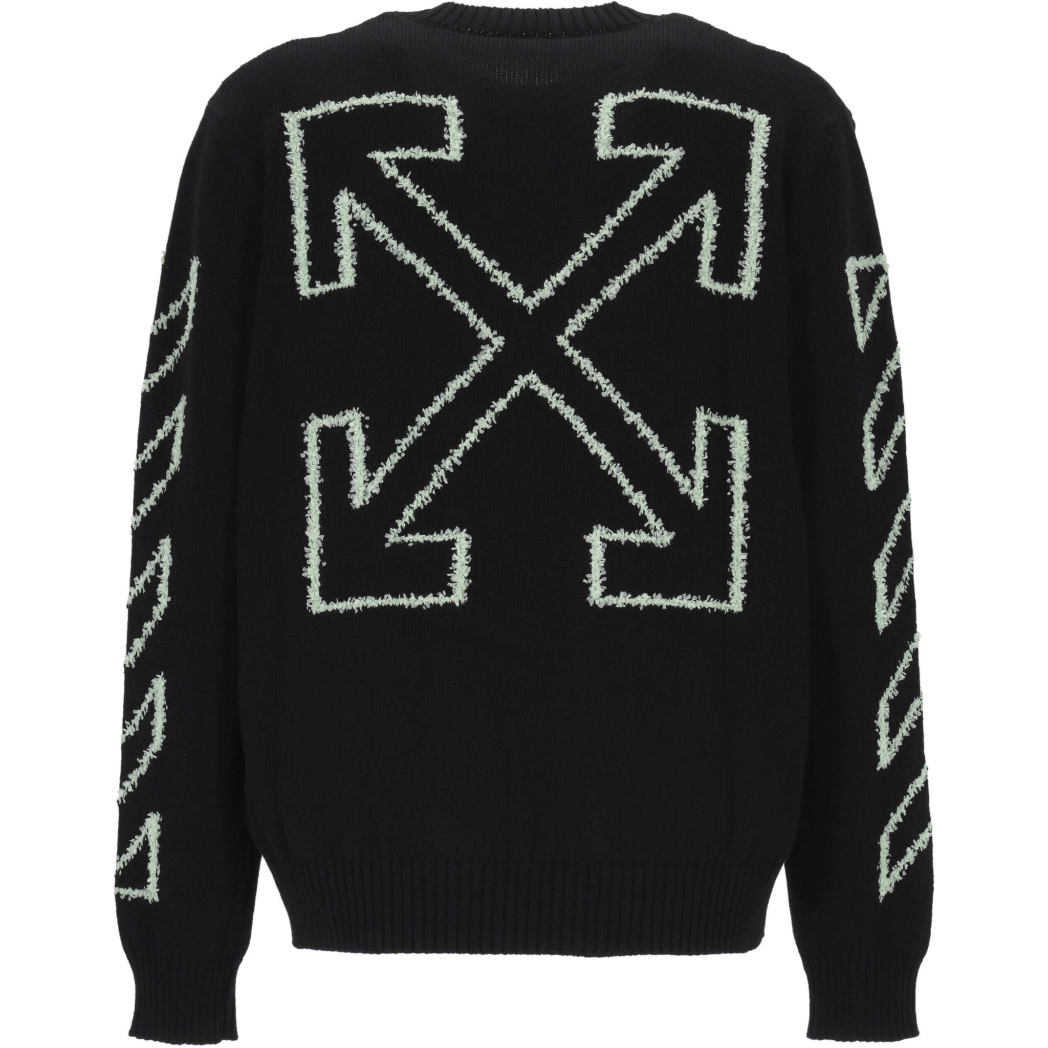 Off White Sweaters Black