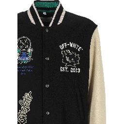 Off White Jackets Black