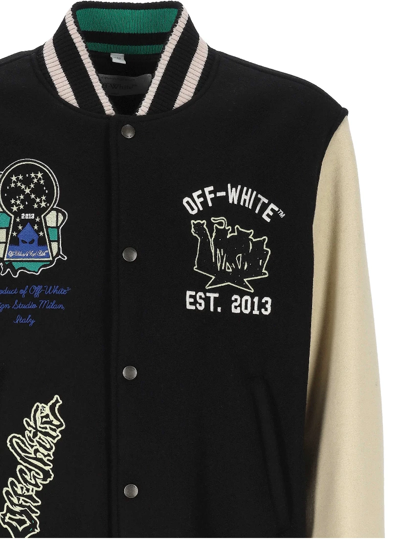Off White Jackets Black