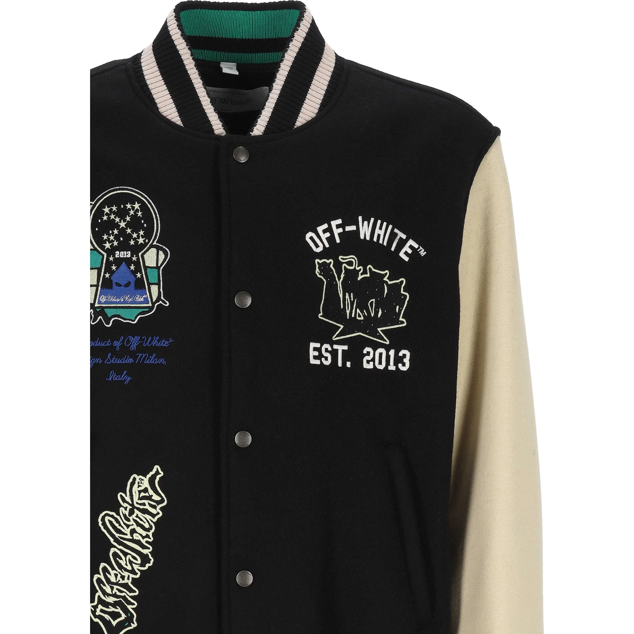 Off White Jackets Black