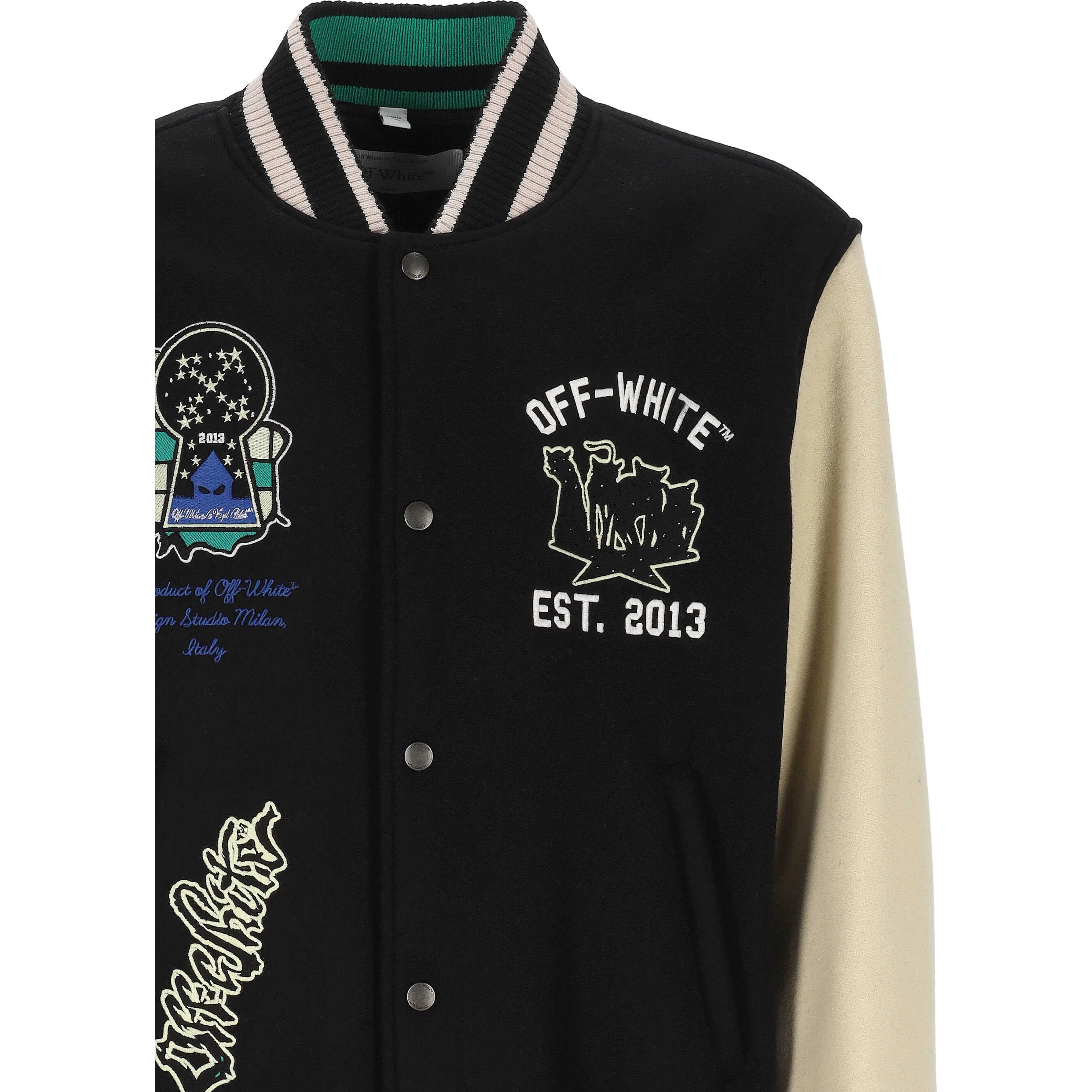 Off White Jackets Black
