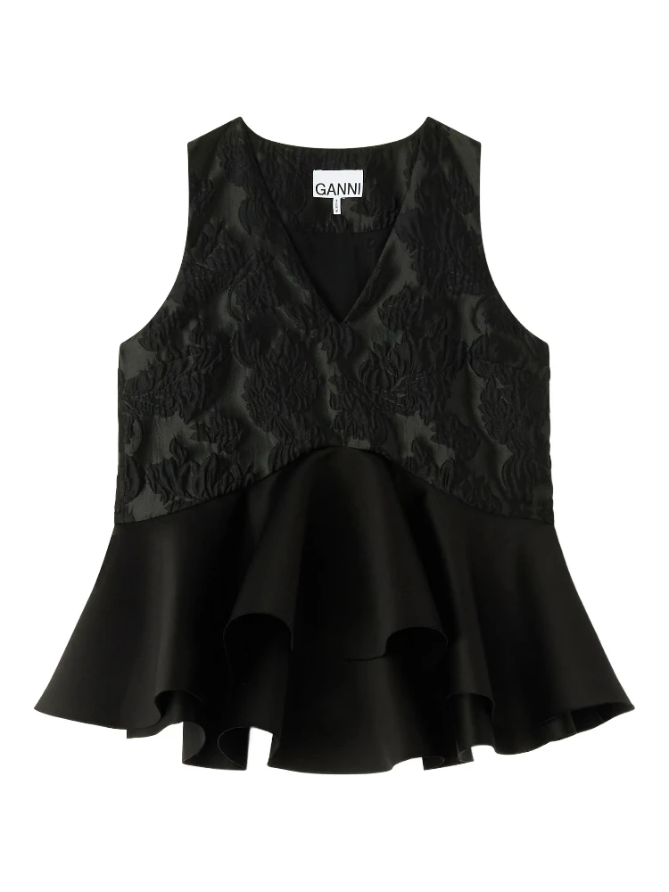 GANNI Shirts Black