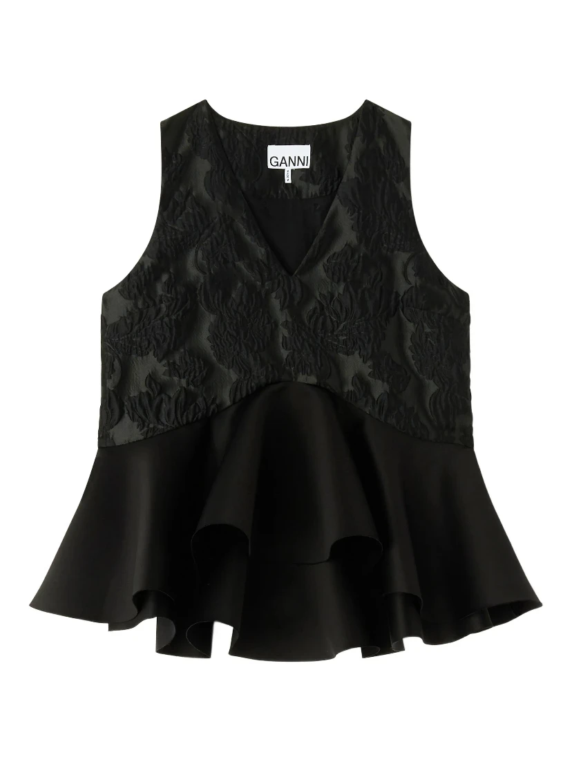 GANNI Shirts Black