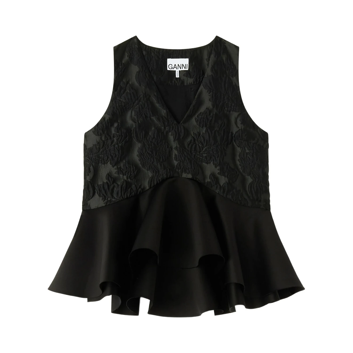 GANNI Shirts Black