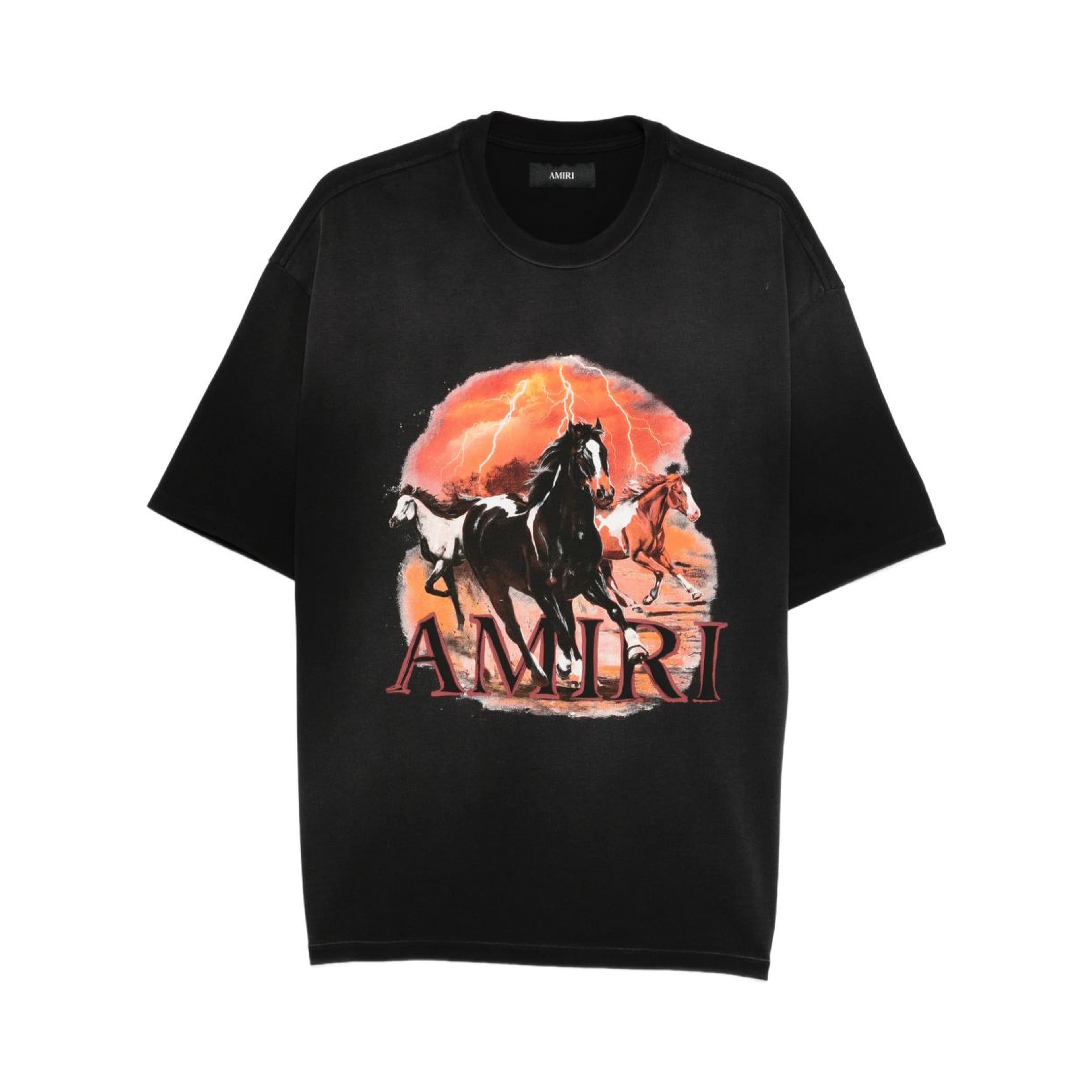Amiri  T-shirts and Polos Black