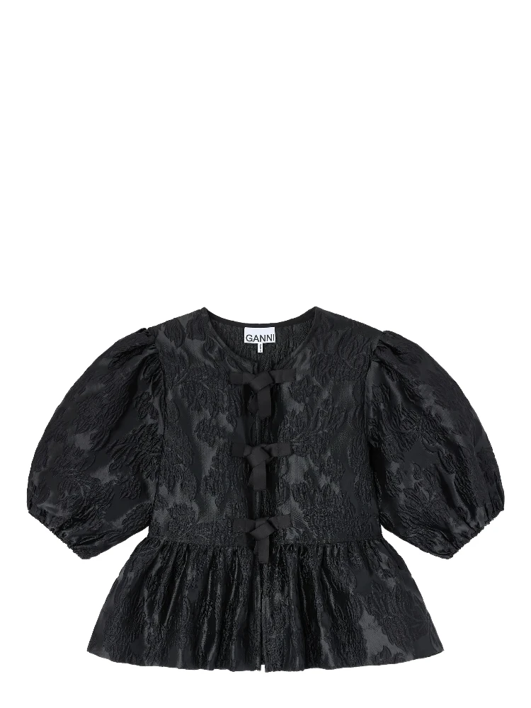 GANNI Shirts Black