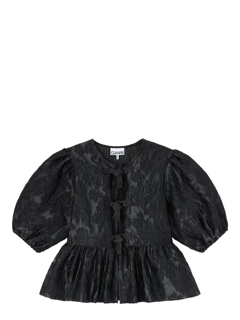 GANNI Shirts Black
