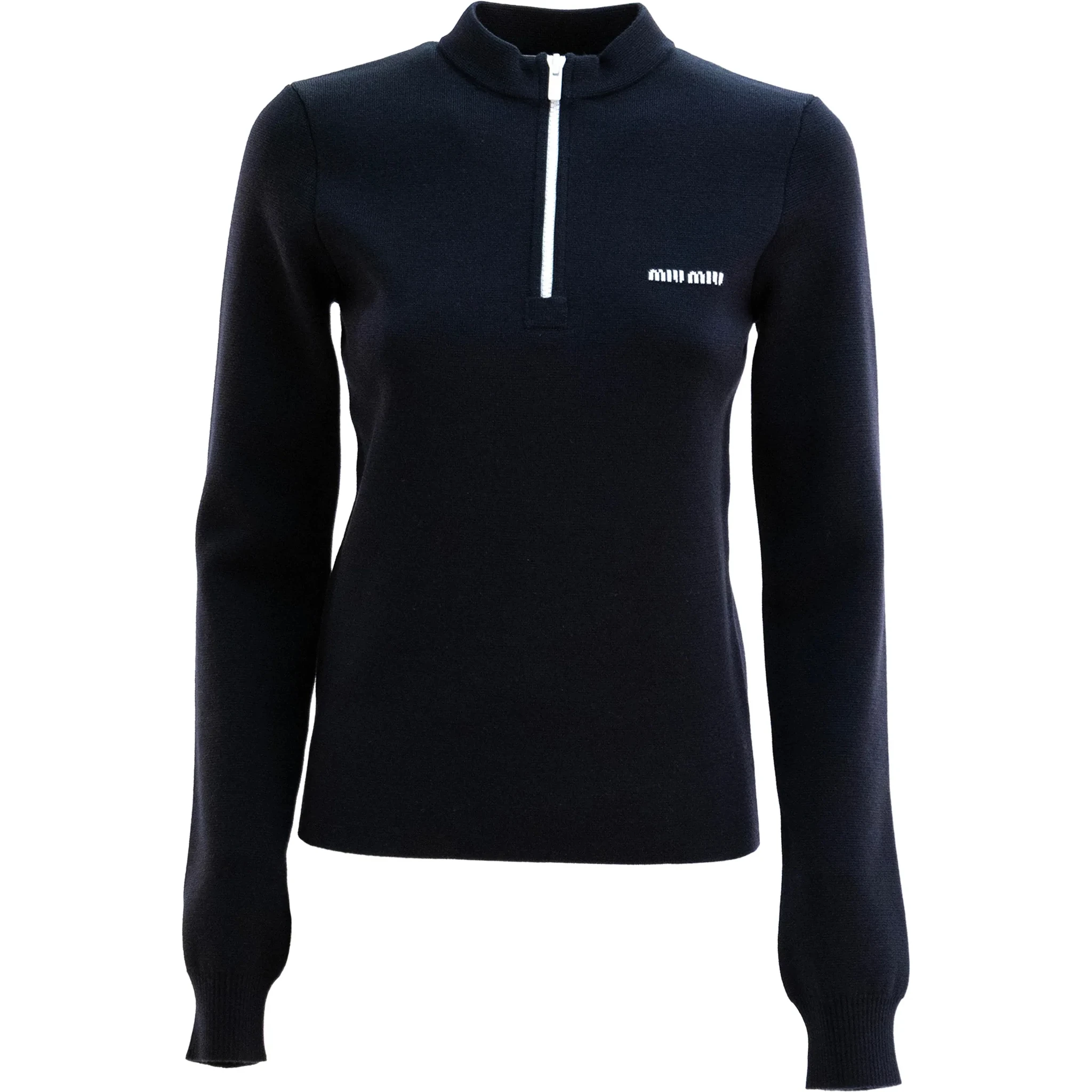Miu Miu Sweaters Blue