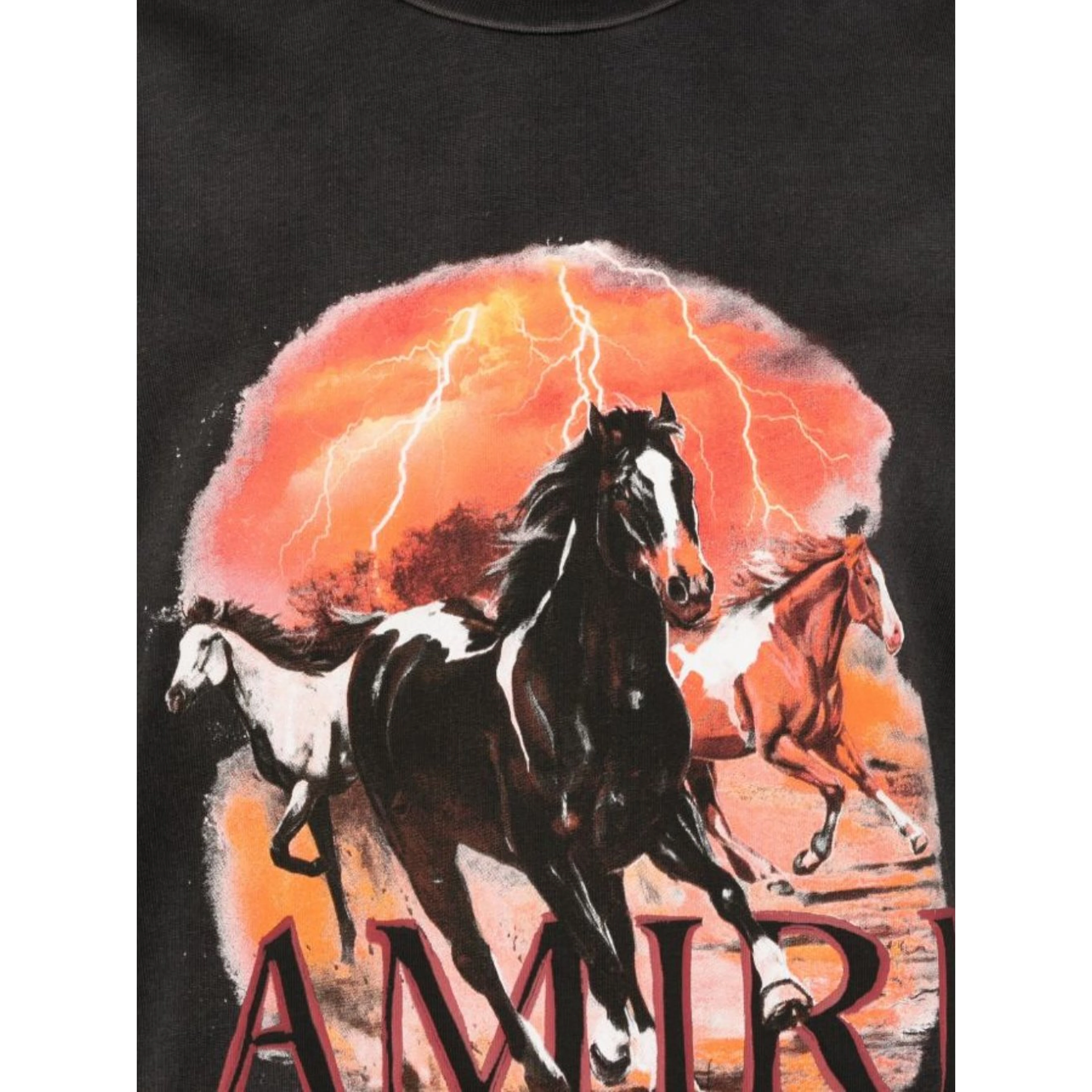 Amiri  T-shirts and Polos Black