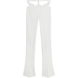 Blumarine Trousers White pearl
