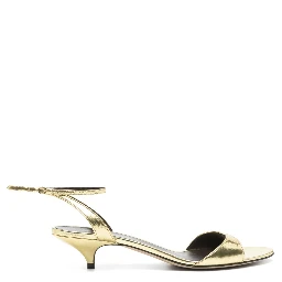 The Row Sandals Gold