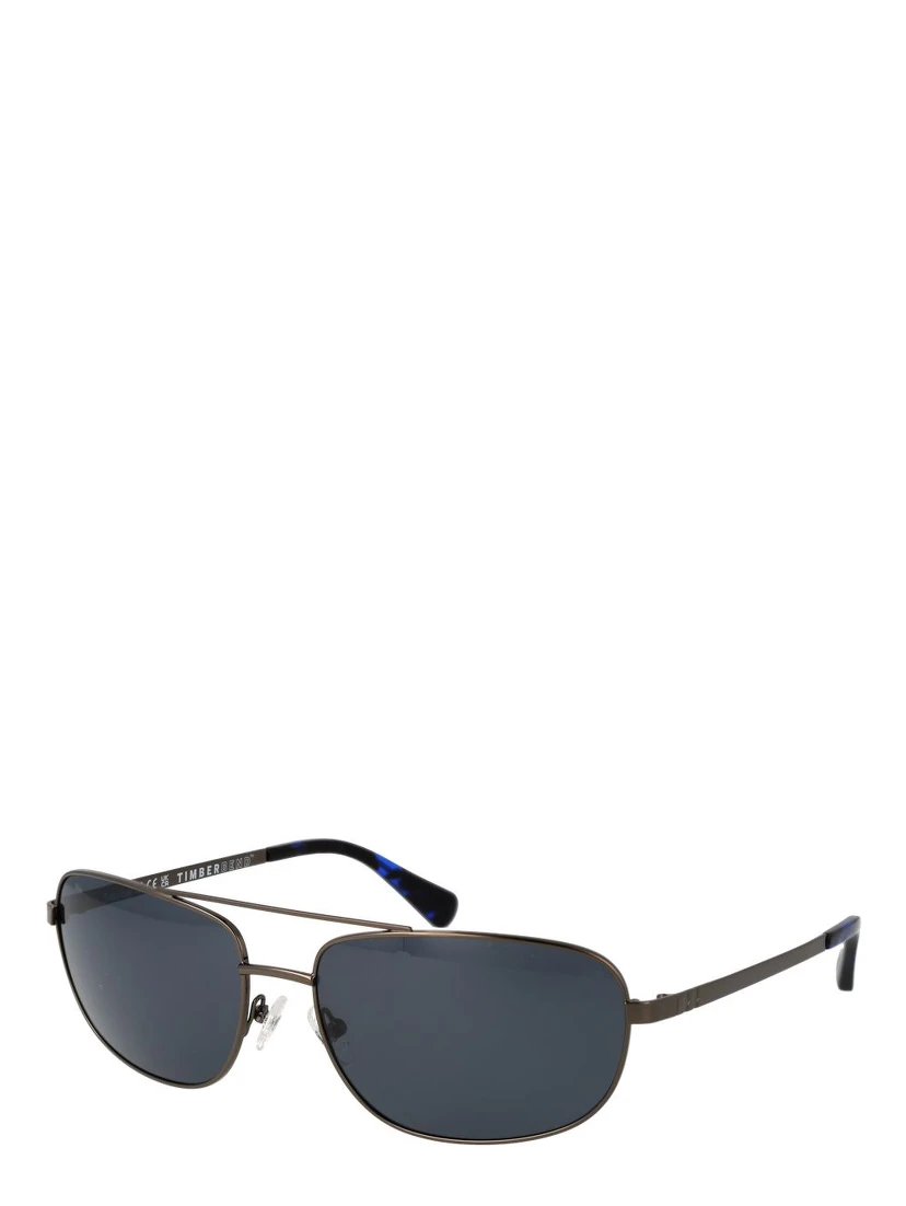 Gray Metal Sunglasses